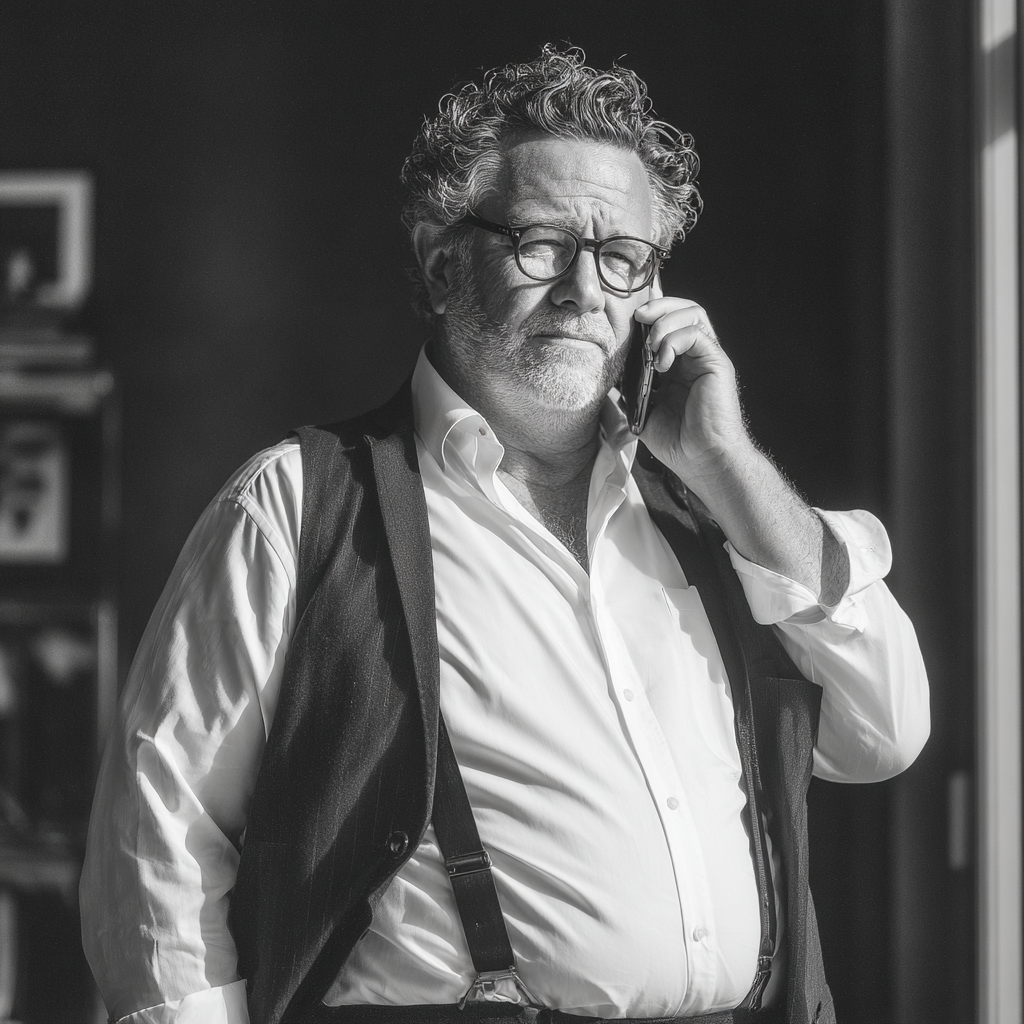 A man on a phone call | Source: Midjourney