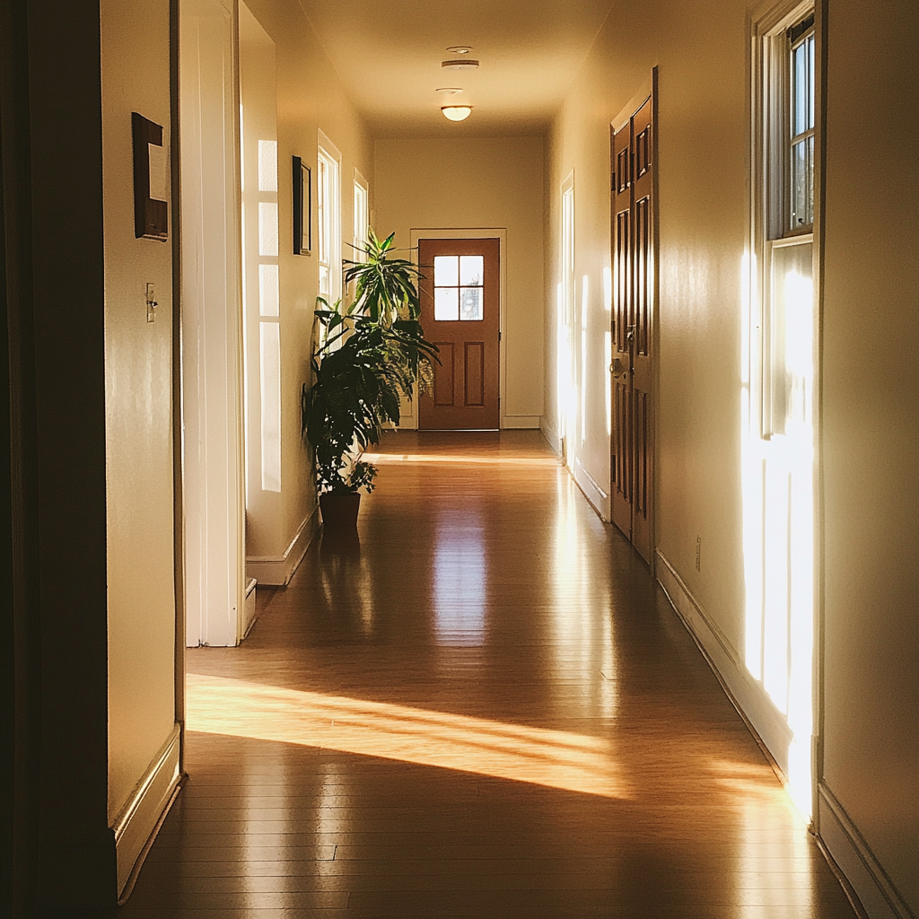 The hallway of a Care Center | Source: Midjourney