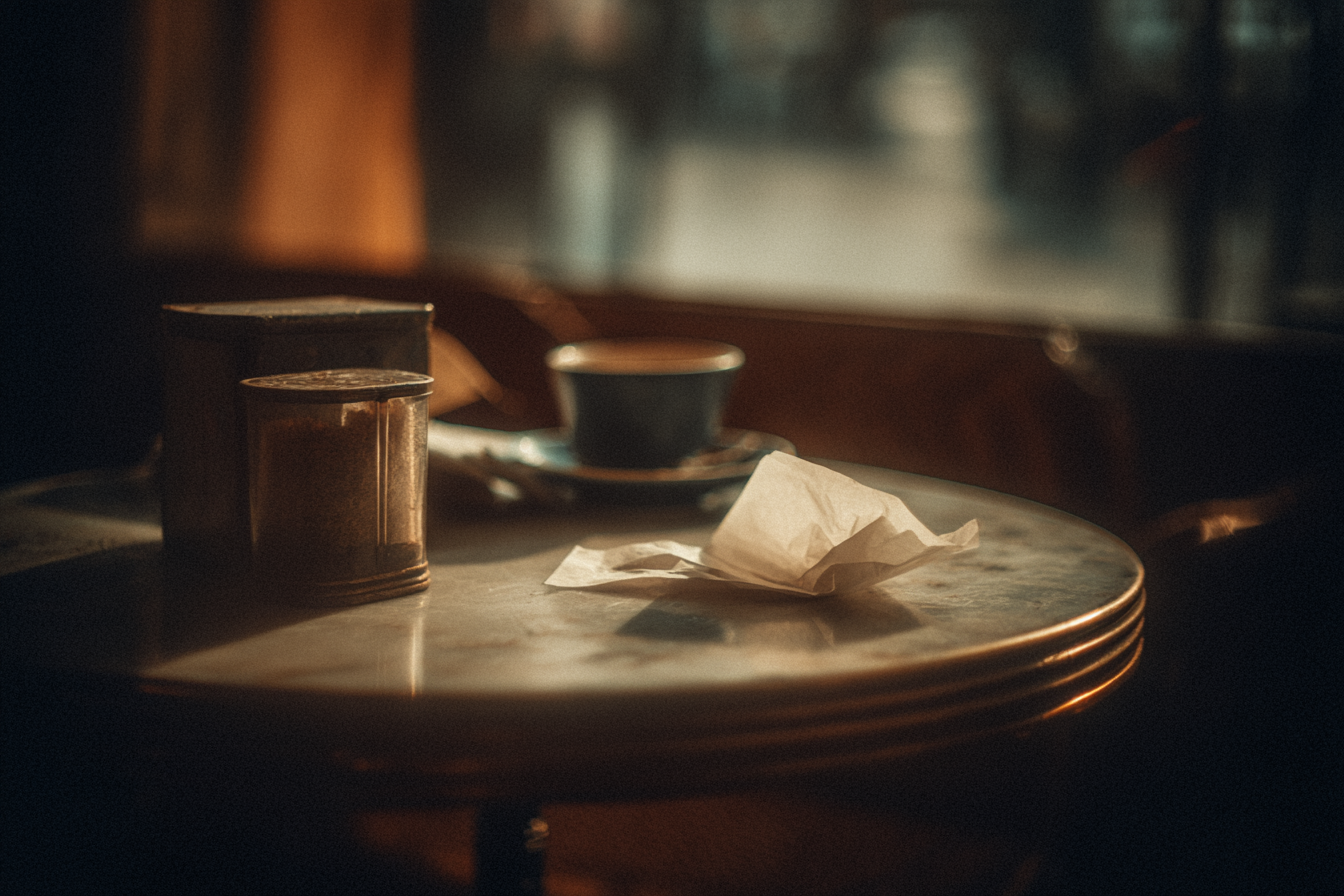 A piece of paper on a table | Source: Midjourney