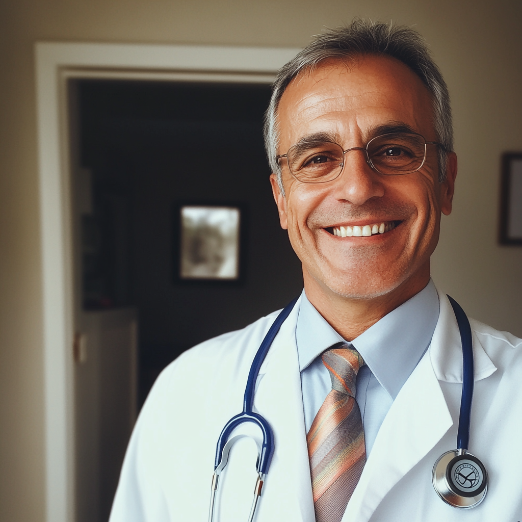 A smiling doctor | Source: Midjourney