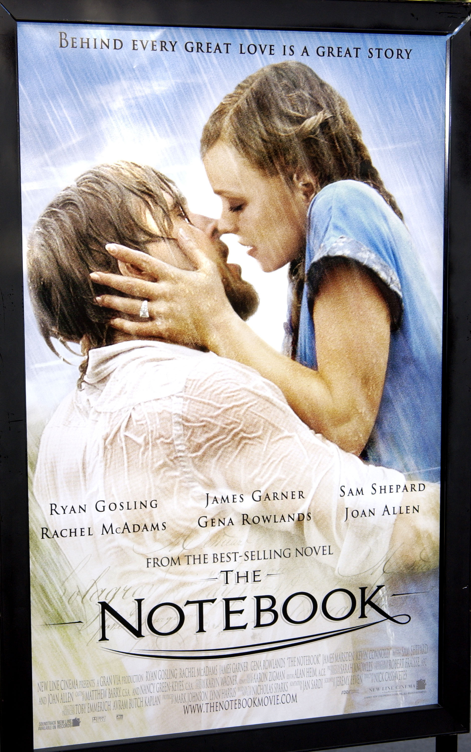 The movie poster for "The Notebook" | Source: Getty Images