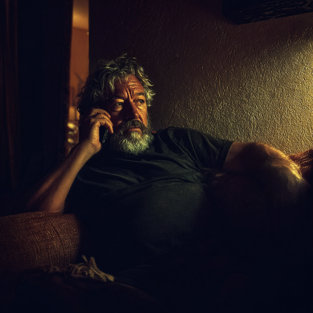 A man talking on a cellphone | Source: Midjourney