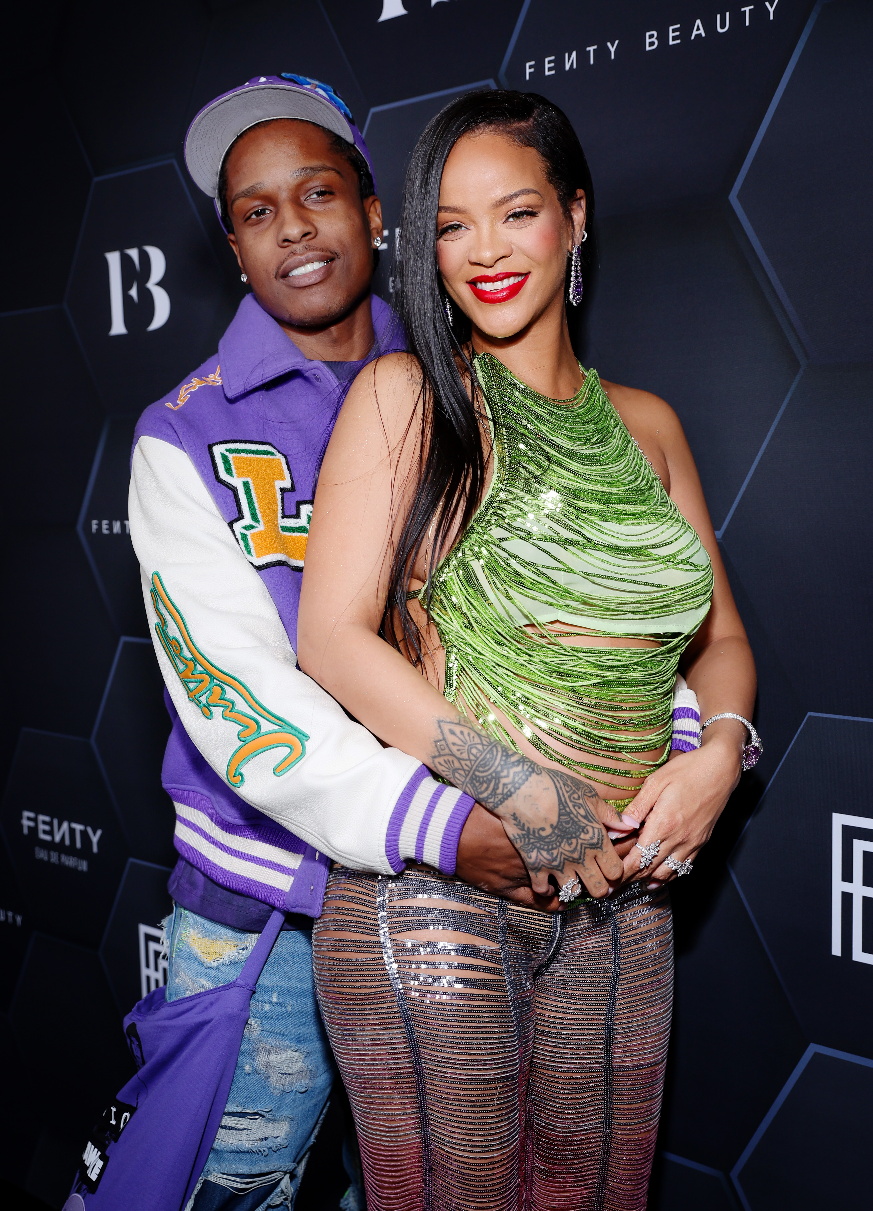 A$AP Rocky and Rihanna celebrate Fenty Beauty & Fenty Skin at Goya Studios on February 11, 2022 in Los Angeles, California. | Source: Getty Images