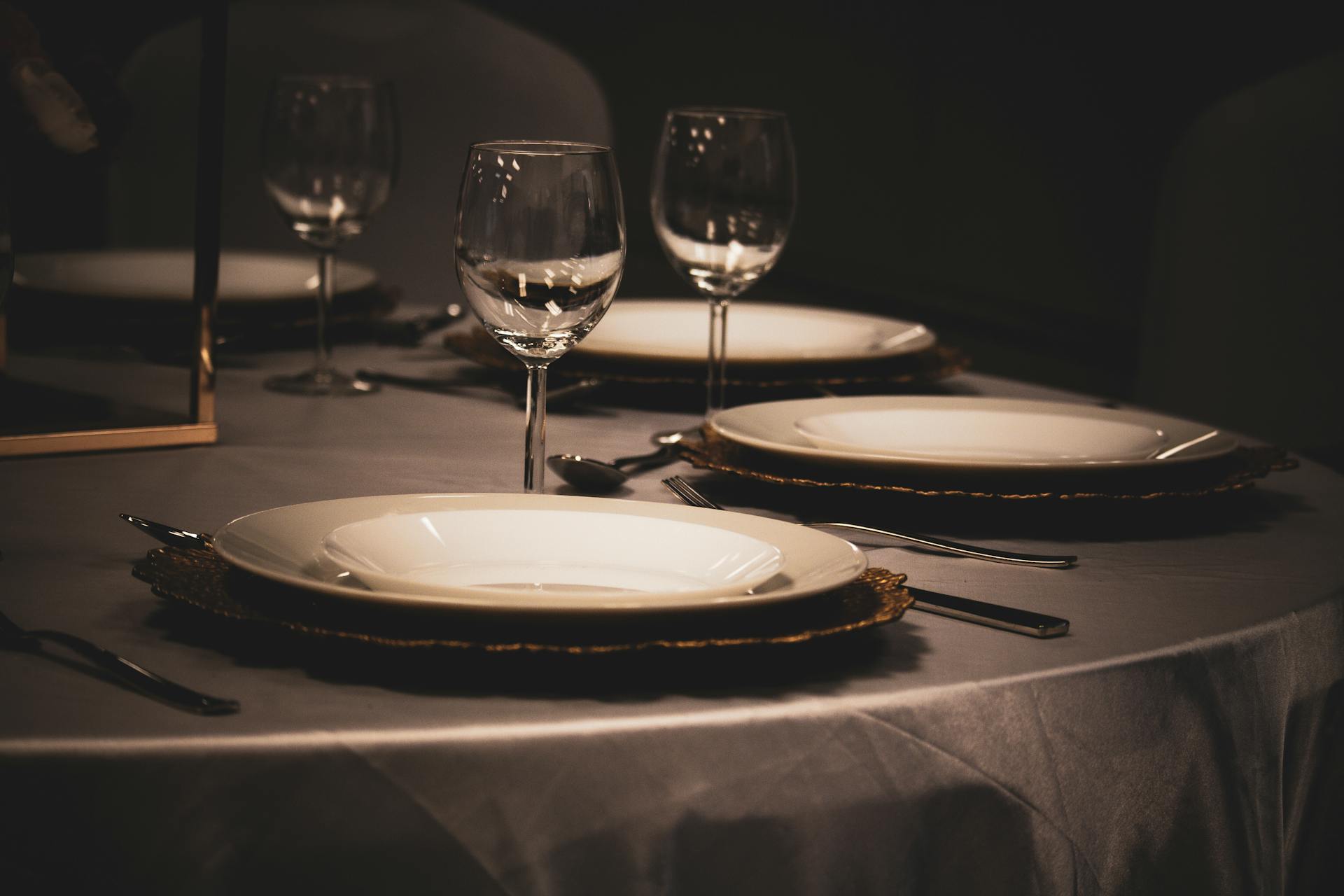 Plates on a table | Source: Pexels