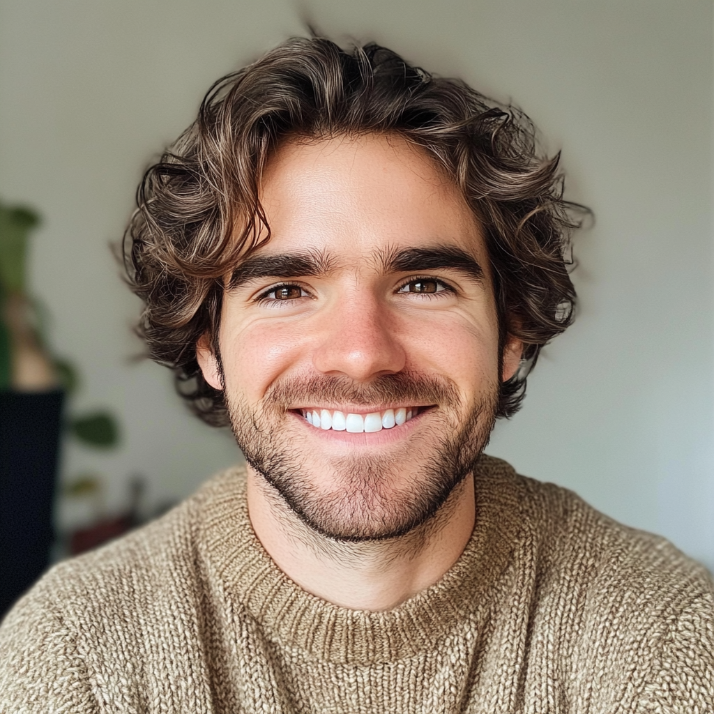 A smiling young man | Source: Midjourney