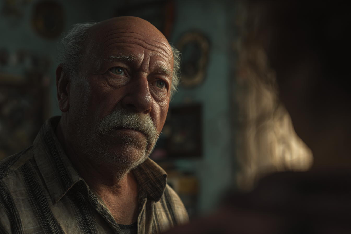 A man talking to his daughter | Source: Midjourney