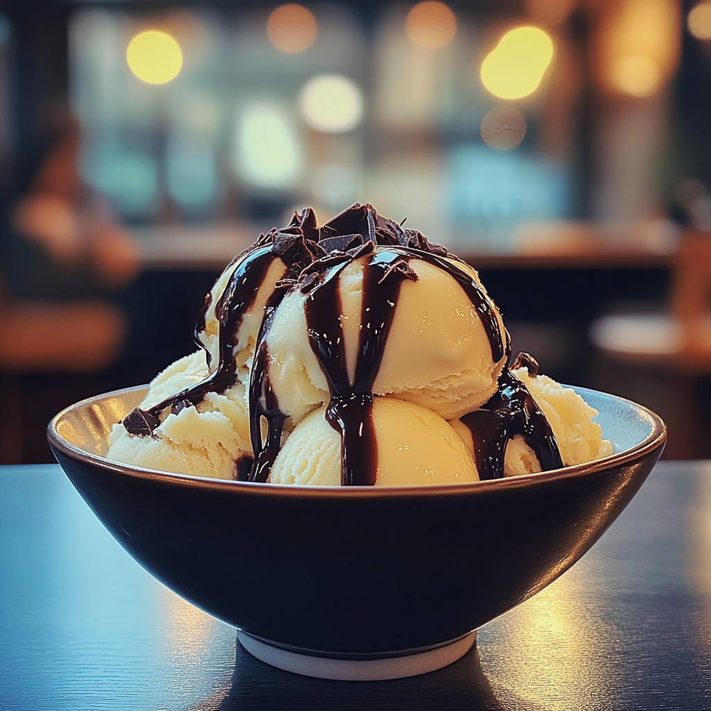 A bowl of ice cream | Source: Midjourney