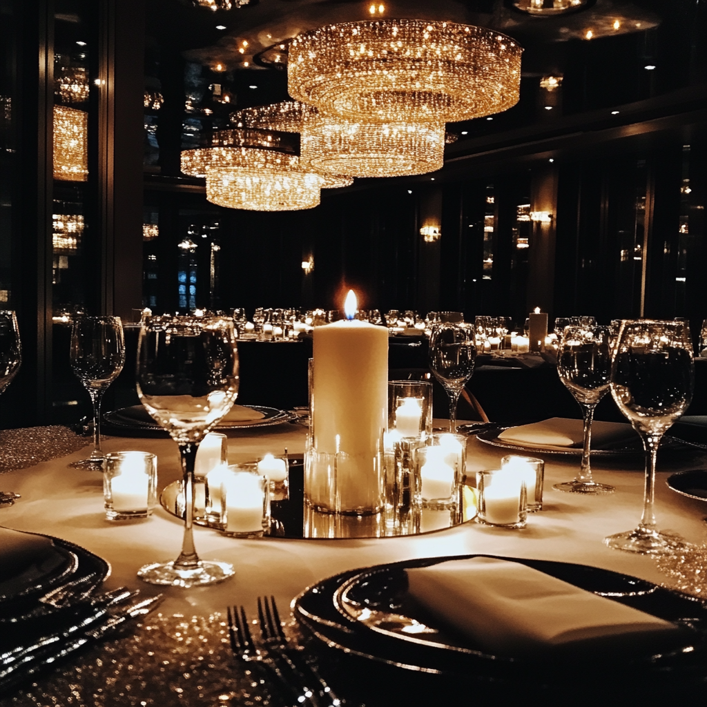 A lavish birthday party setting | Source: Midjourney