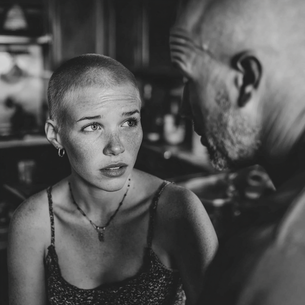An upset woman talking to a man | Source: Midjourney