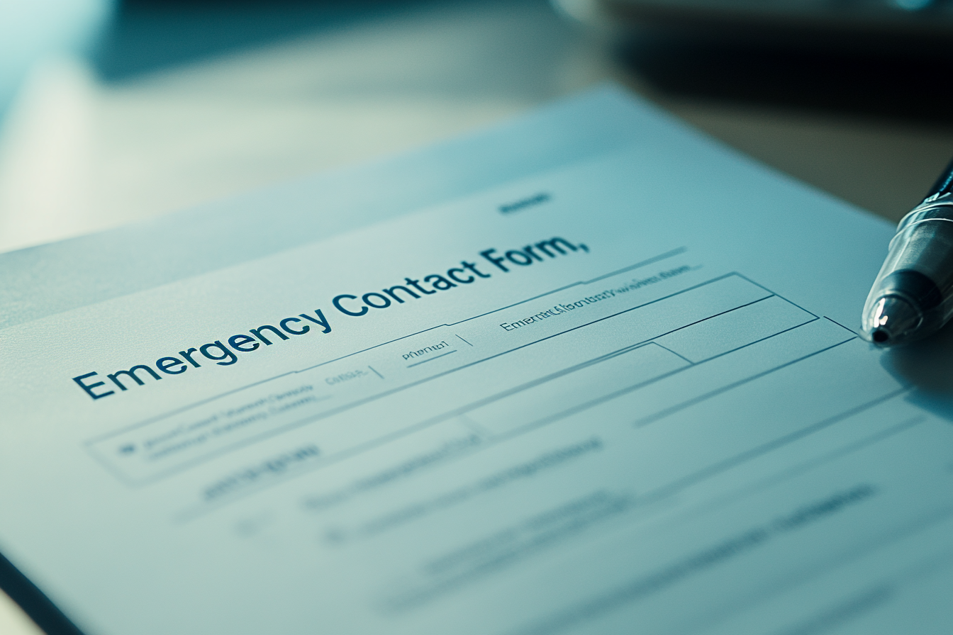 An emergency contact form | Source: Midjourney