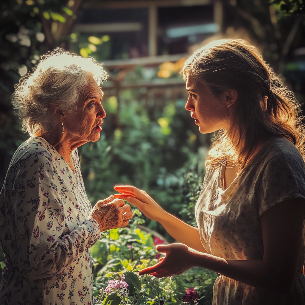 Senior woman arguing with her daughter-in-law | Source: Midjourney