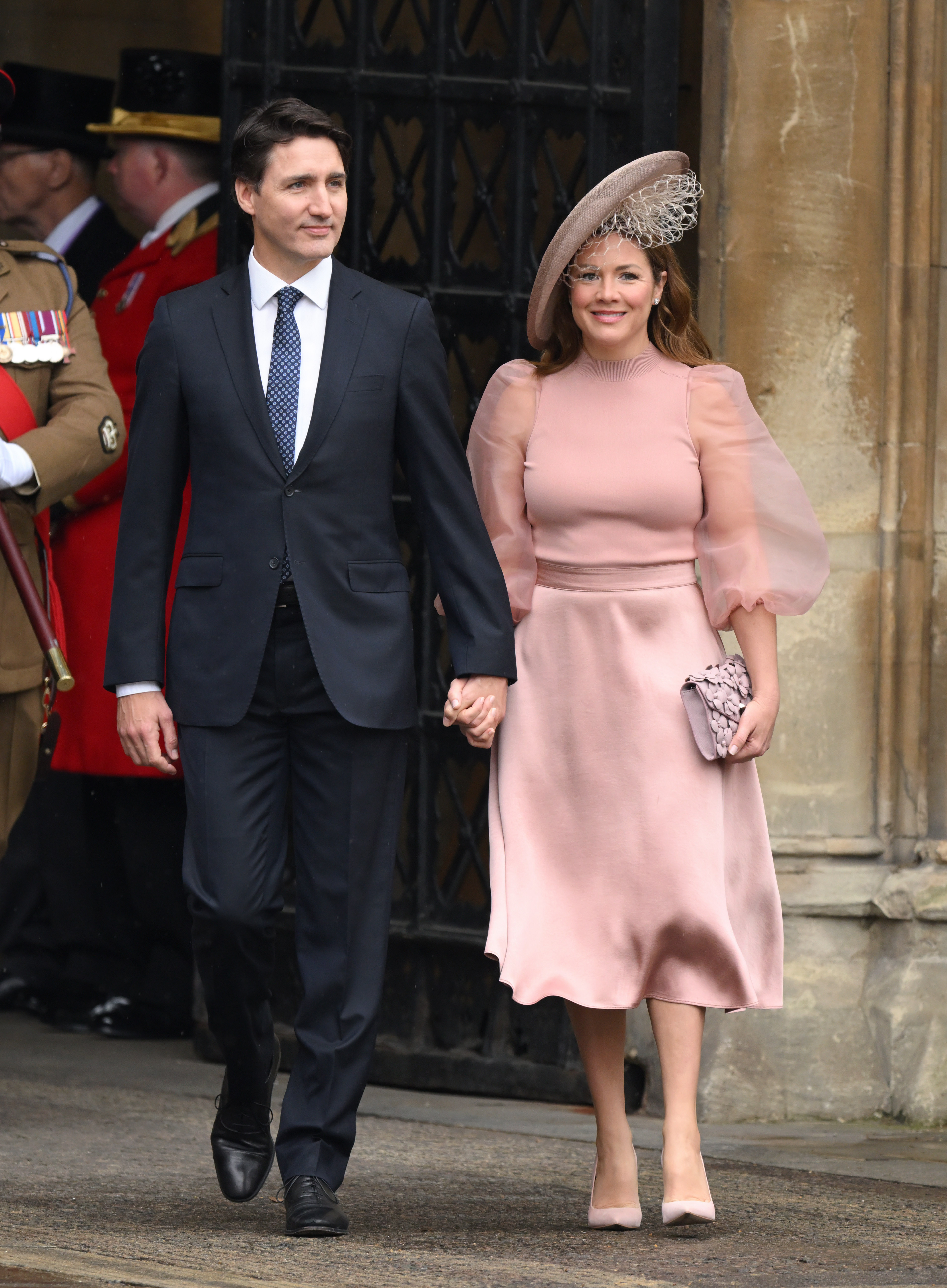 Justin Trudeau and Sophie Grégoire Trudeau arrive at Westminster Abbey for the Coronation of King Charles III and Queen Camilla on May 6, 2023, in London, England. | Source: Getty Images