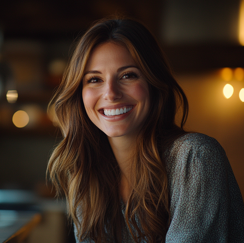 A smiling woman | Source: Midjourney