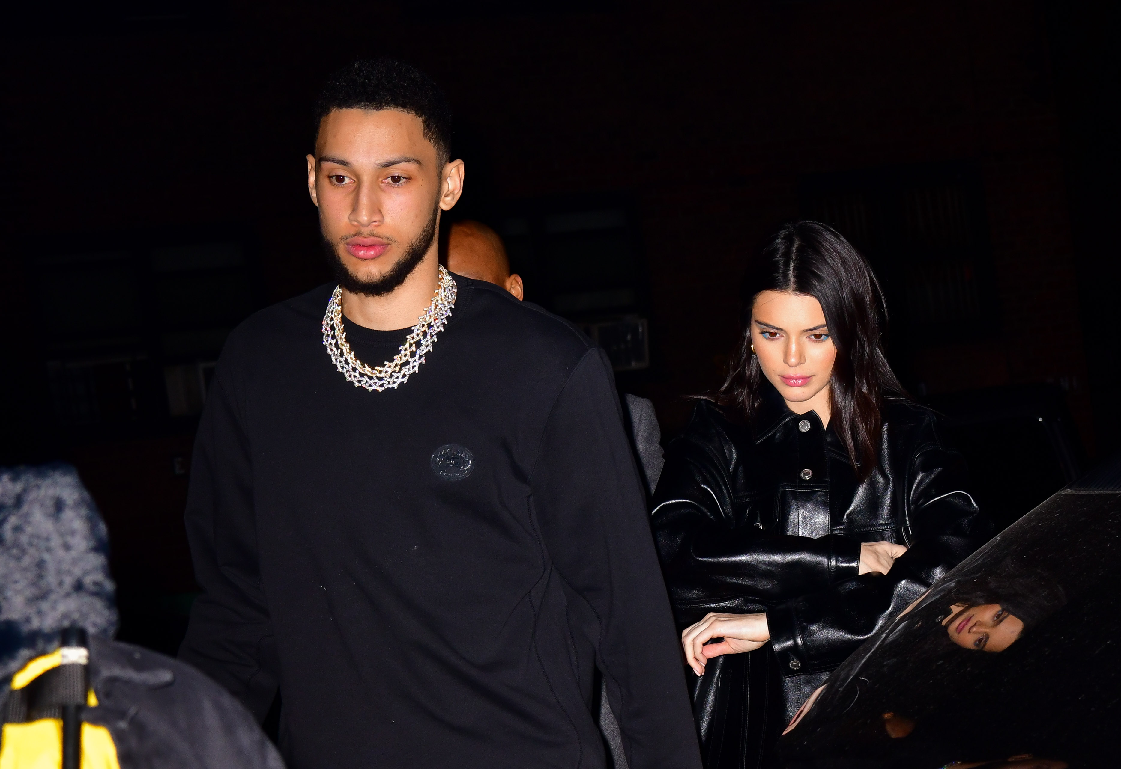 Ben Simmons and Kendall Jenner arrive at Marquee New York on February 14, 2019 in New York City. | Source: Getty Images