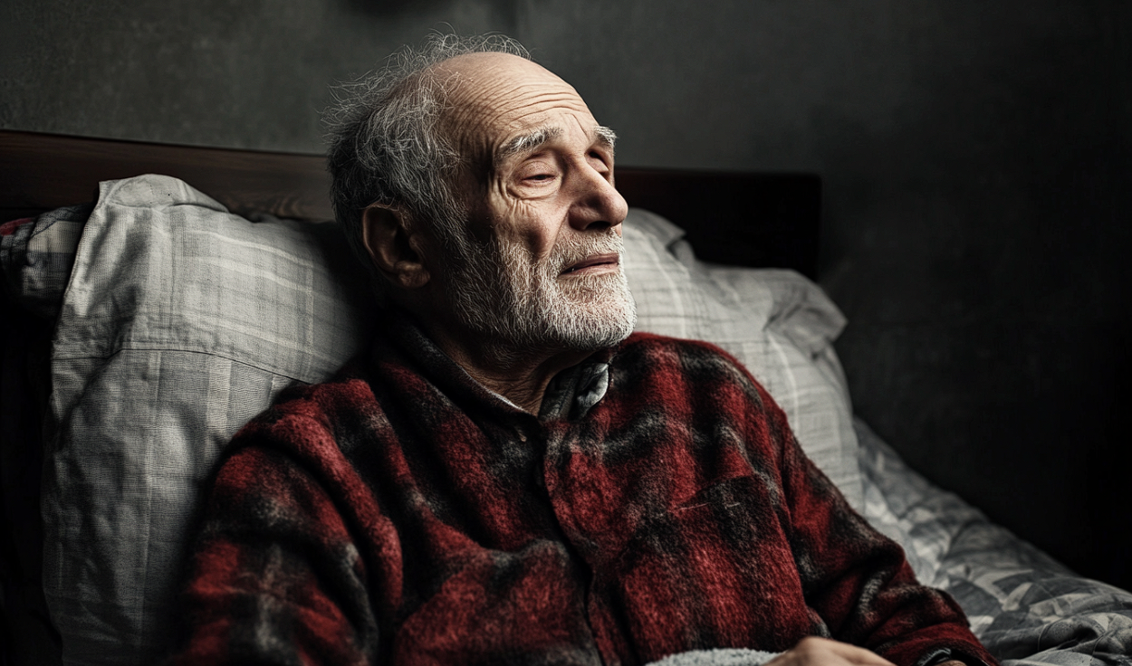 A pensive elderly man | Source: Midjourney