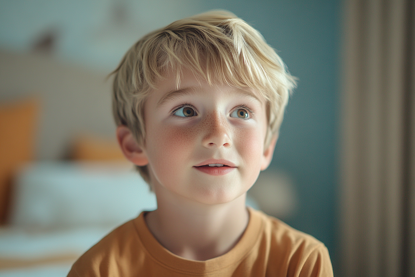 A boy talking | Source: Midjourney