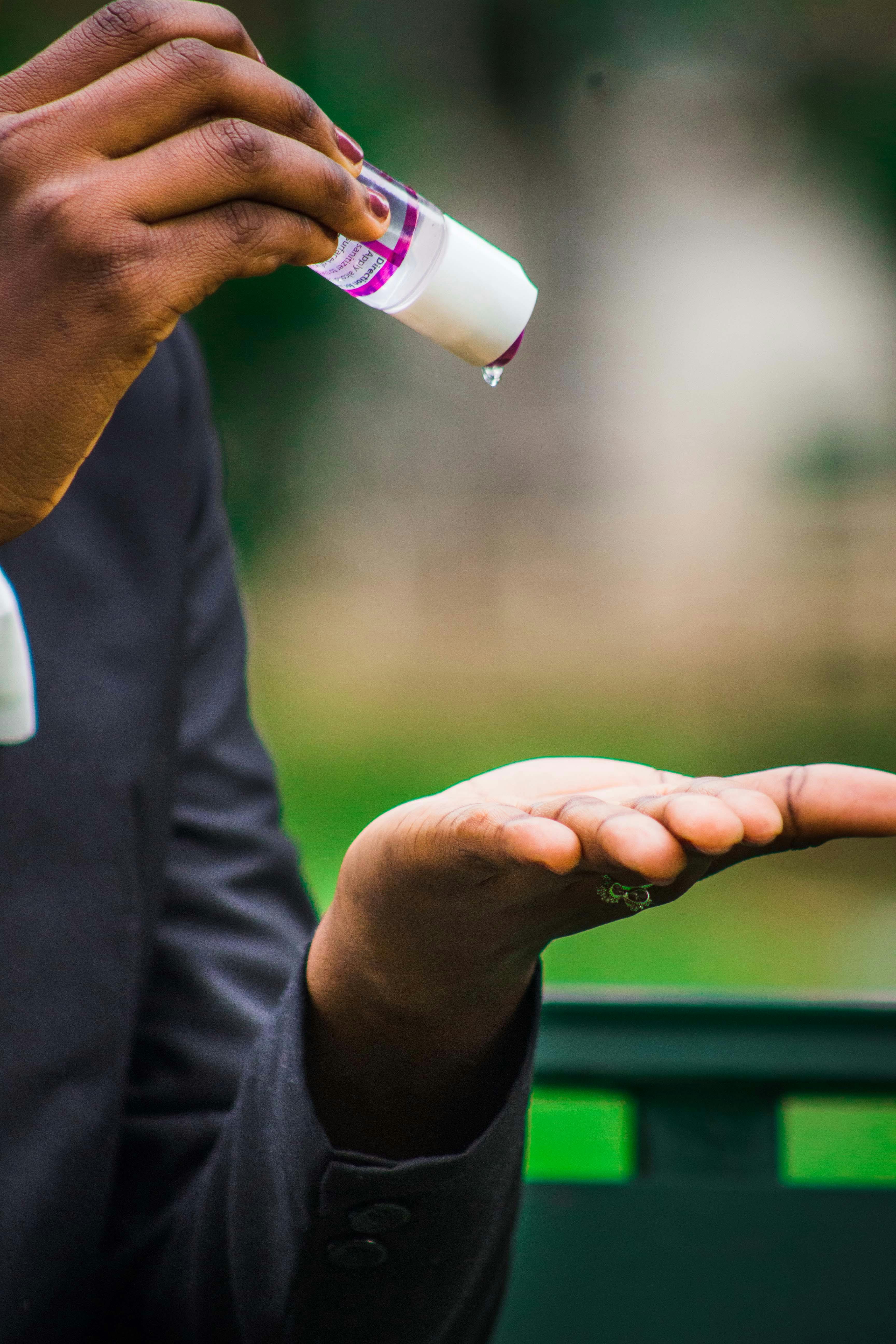 Hand sanitizer | Source: Pexels