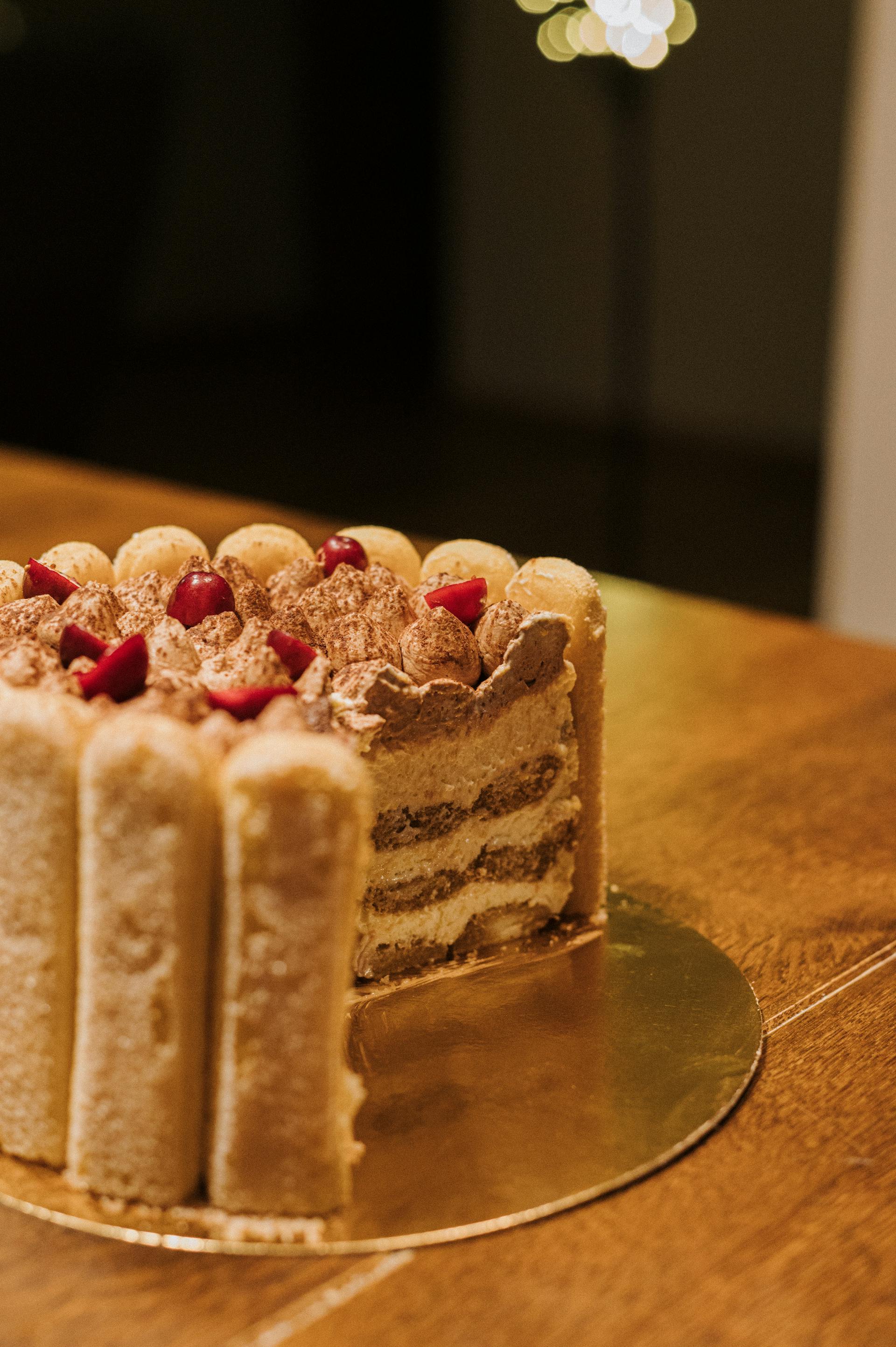 A partly eaten portion of tiramisu | Source: Pexels