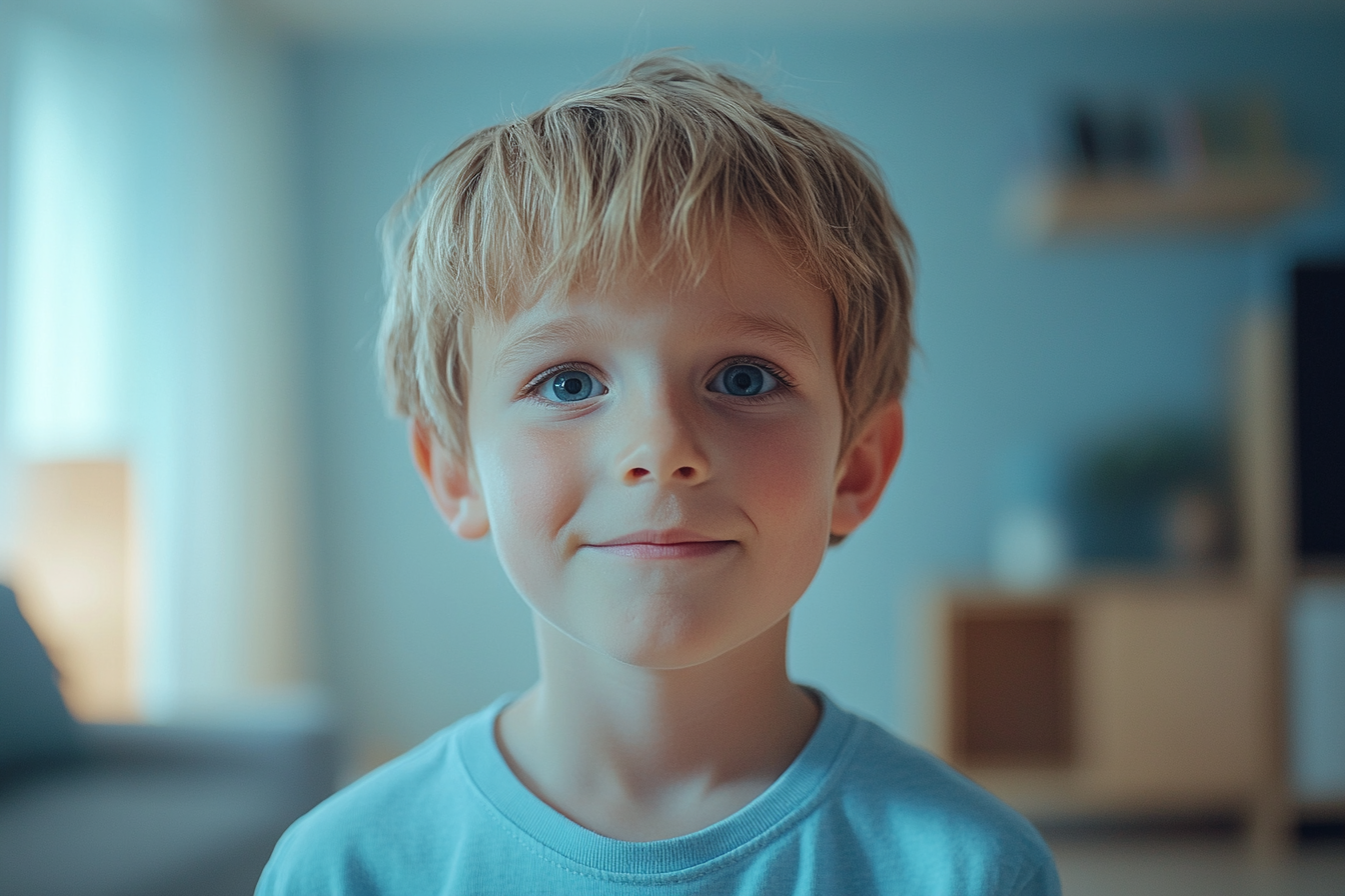 Um menino sorrindo | Fonte: Midjourney