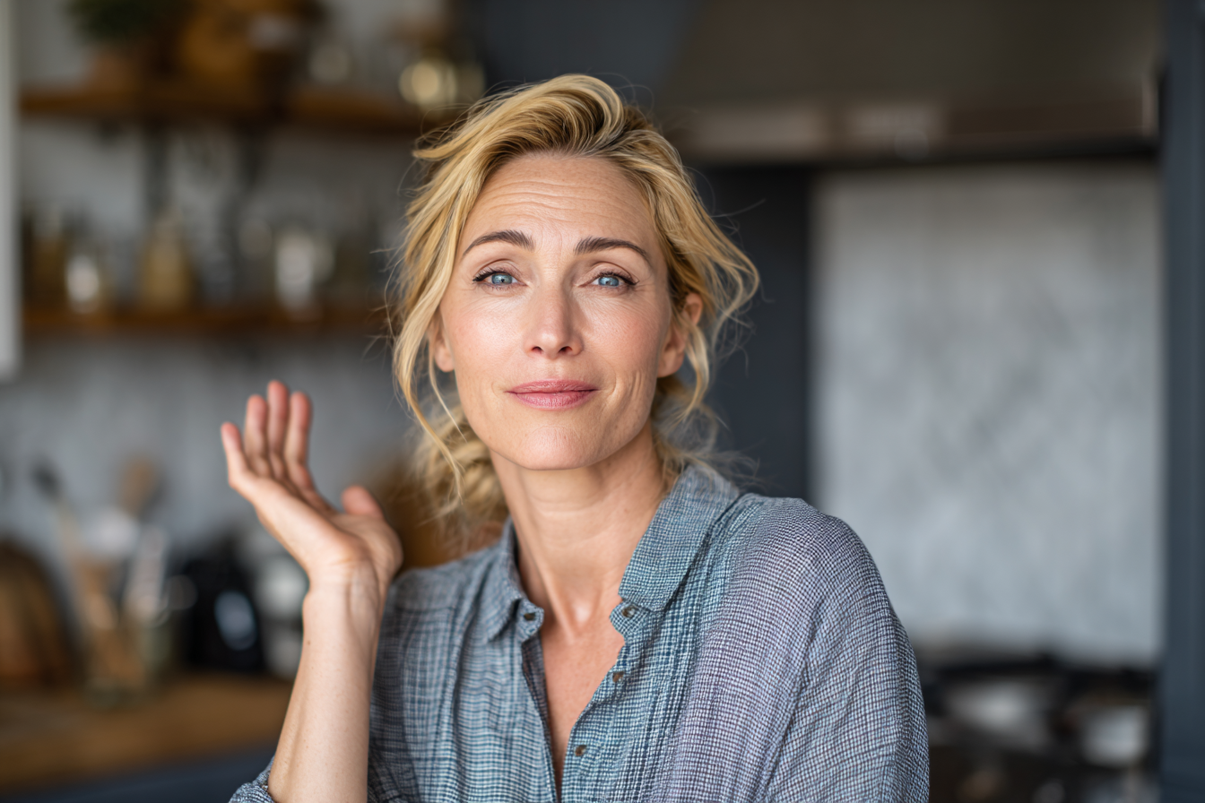 A woman making a dismissive gesture | Source: Midjourney