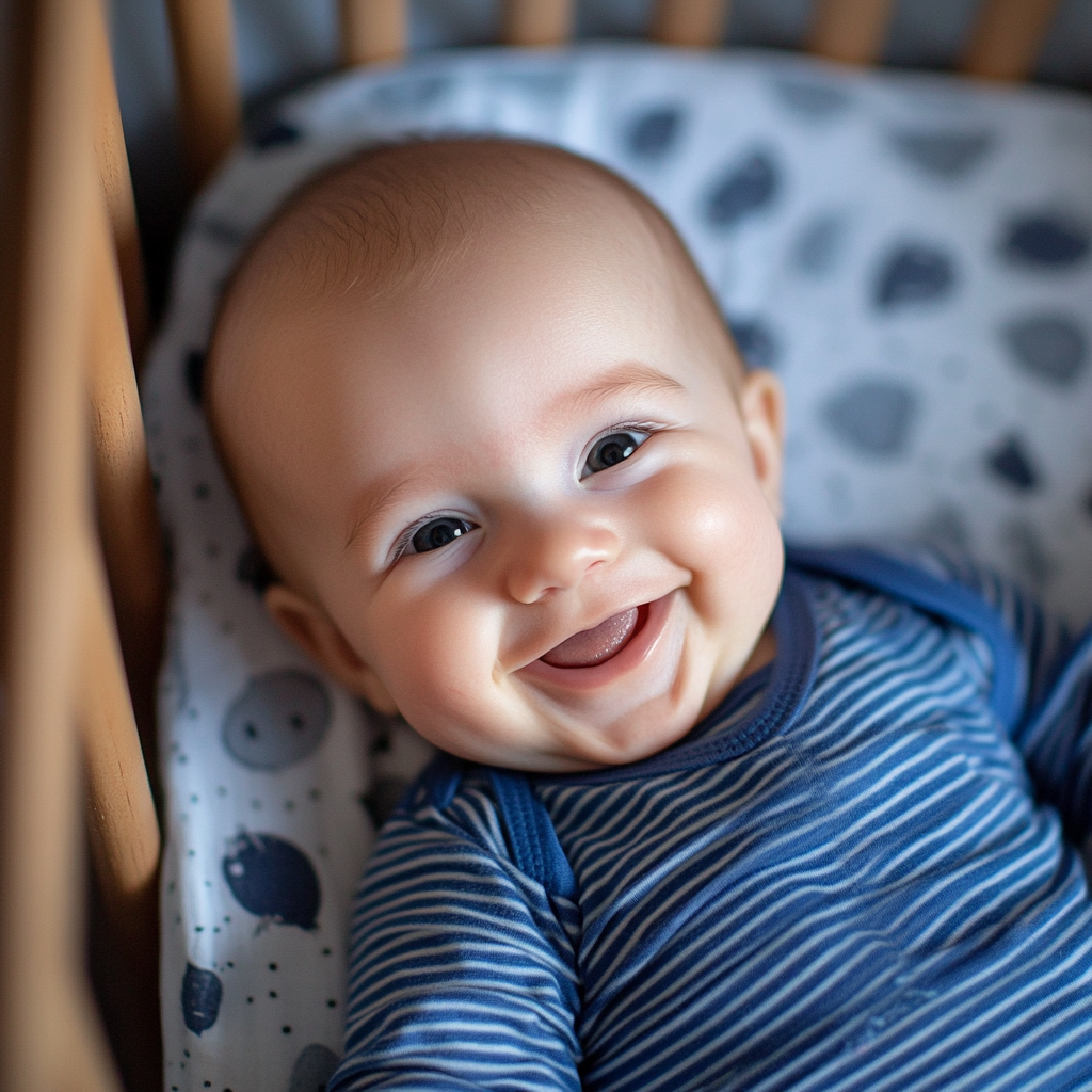 A smiling baby boy | Source: Midjourney