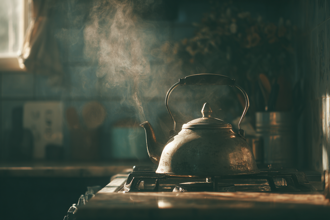 A kettle on a stove | Source: Midjourney