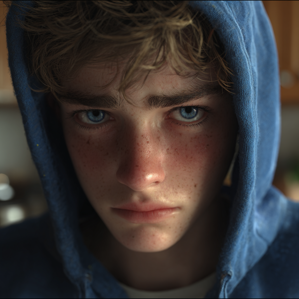 A young lad overwhelmed with emotions | Source: Midjourney