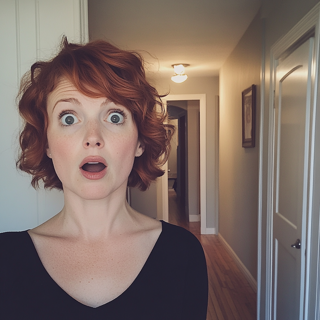 A shocked woman | Source: Midjourney