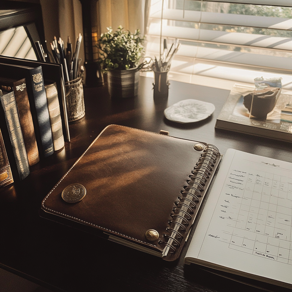 A planner on a desk | Source: Midjourney