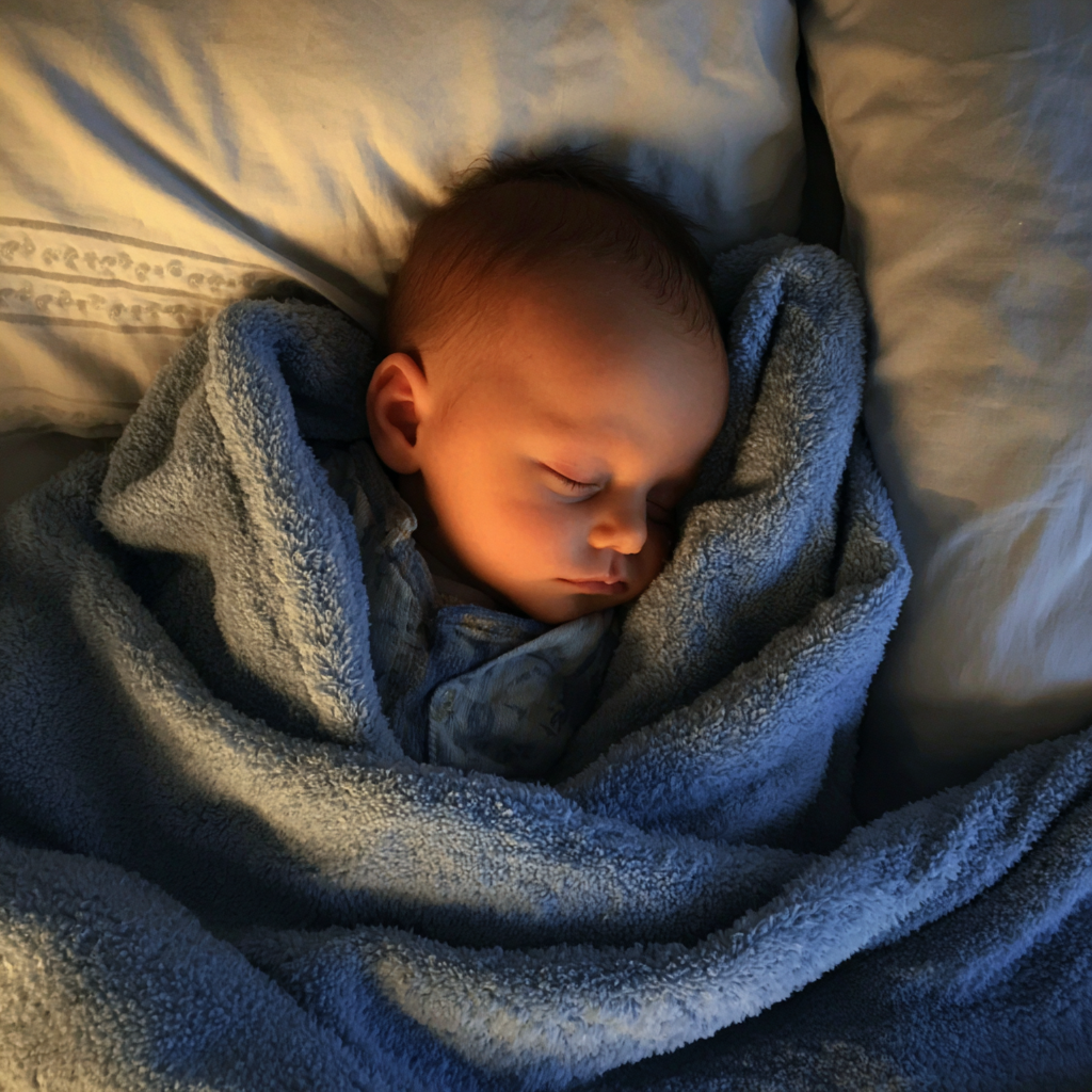 A sleeping baby boy | Source: Midjourney
