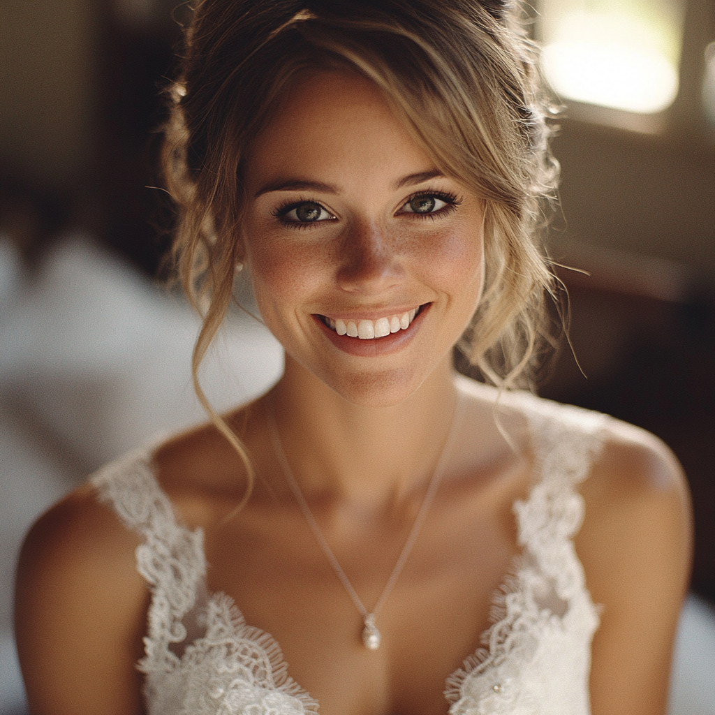 A happy bride on her wedding day | Source: Midjourney