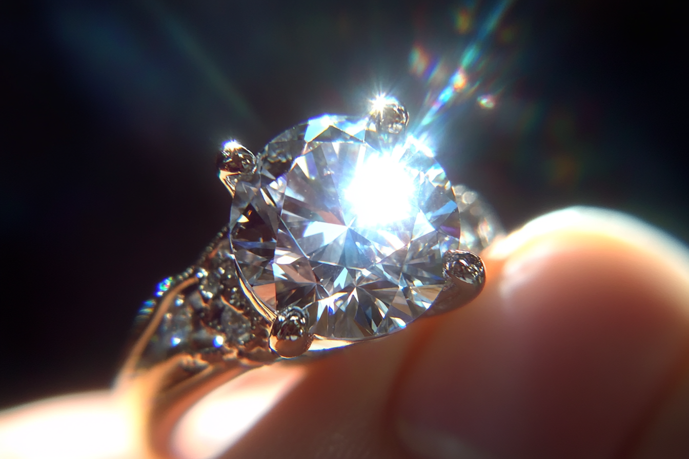 A diamond ring sparkling in sunlight | Source: Midjourney