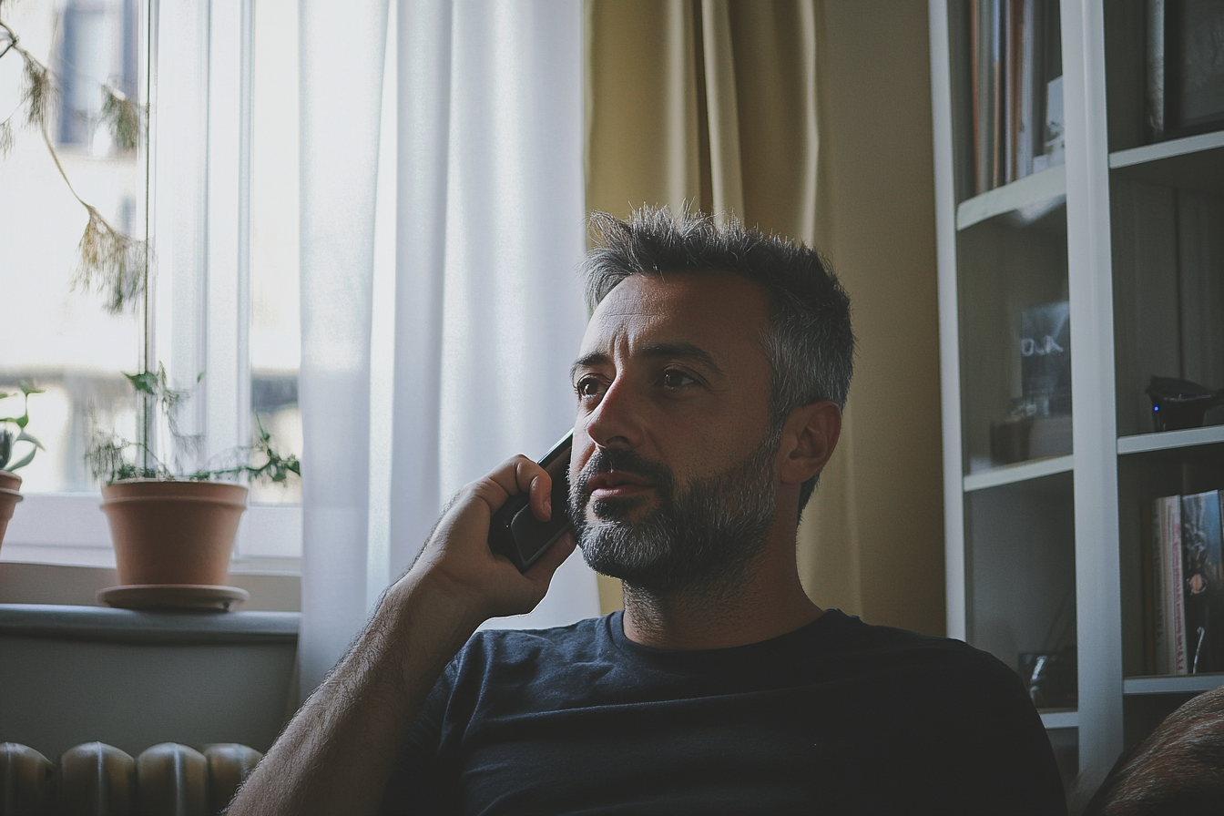 A man taking a phone call | Source: Midjourney