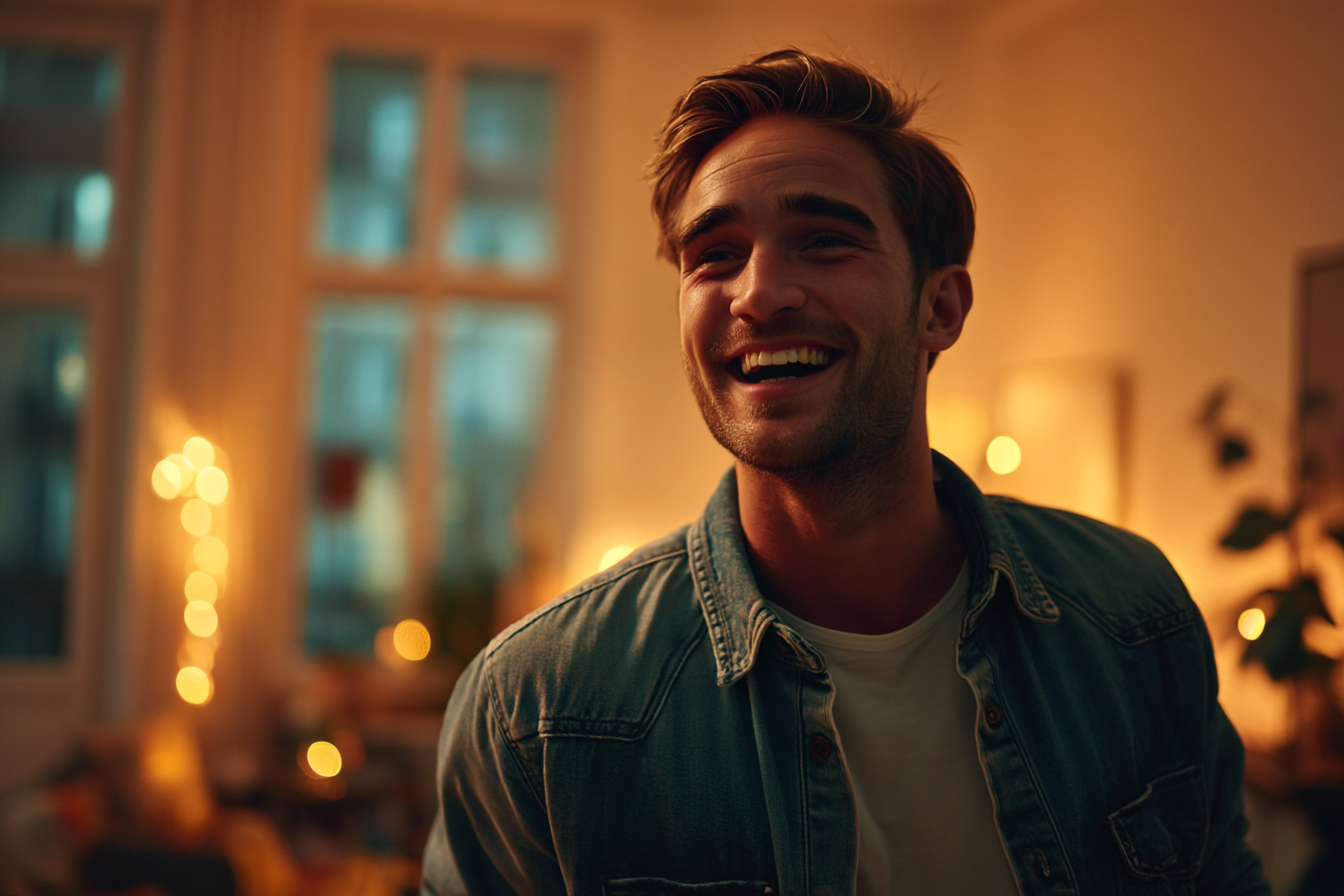 A man laughing | Source: Midjourney