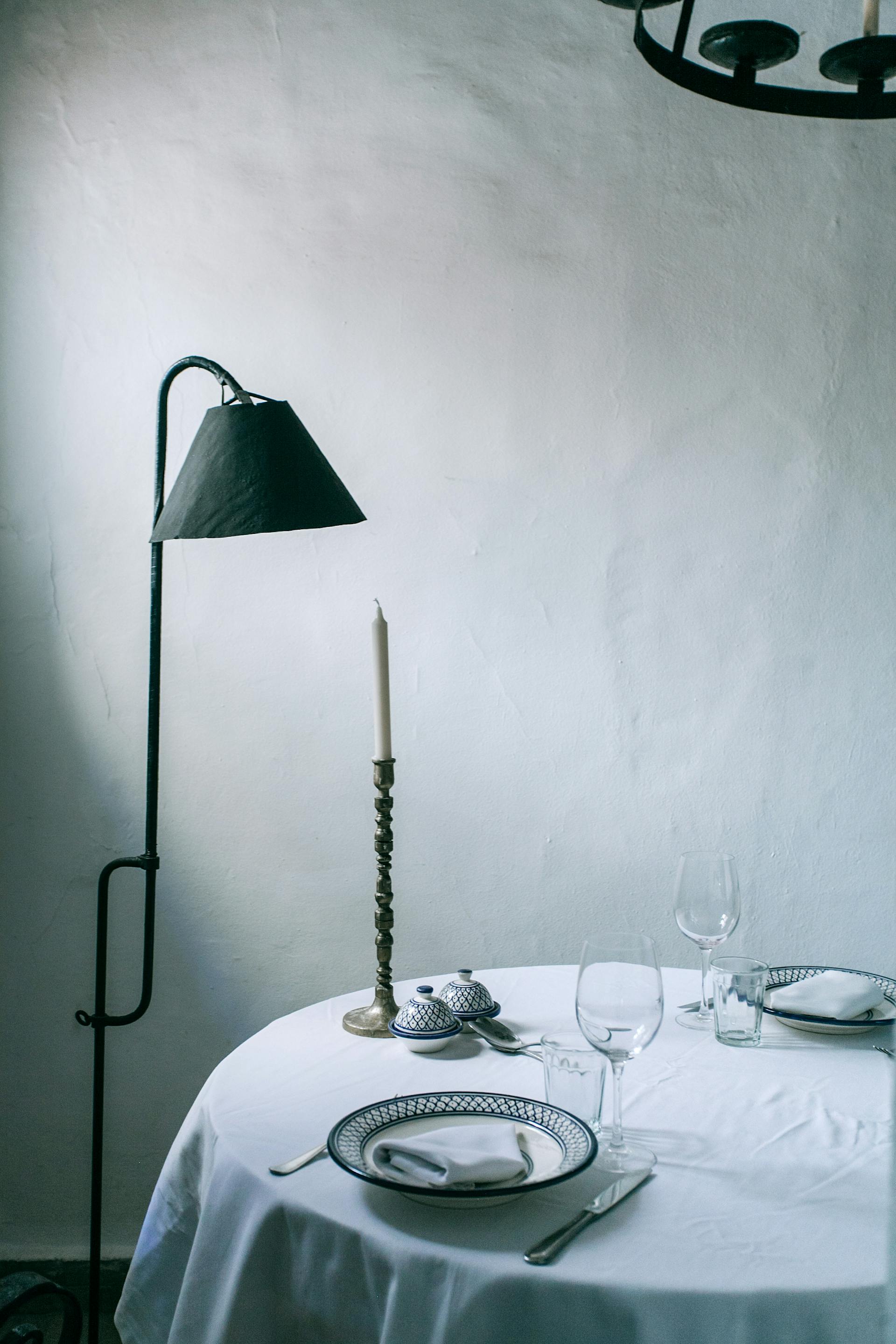 A table set for two | Source: Pexels