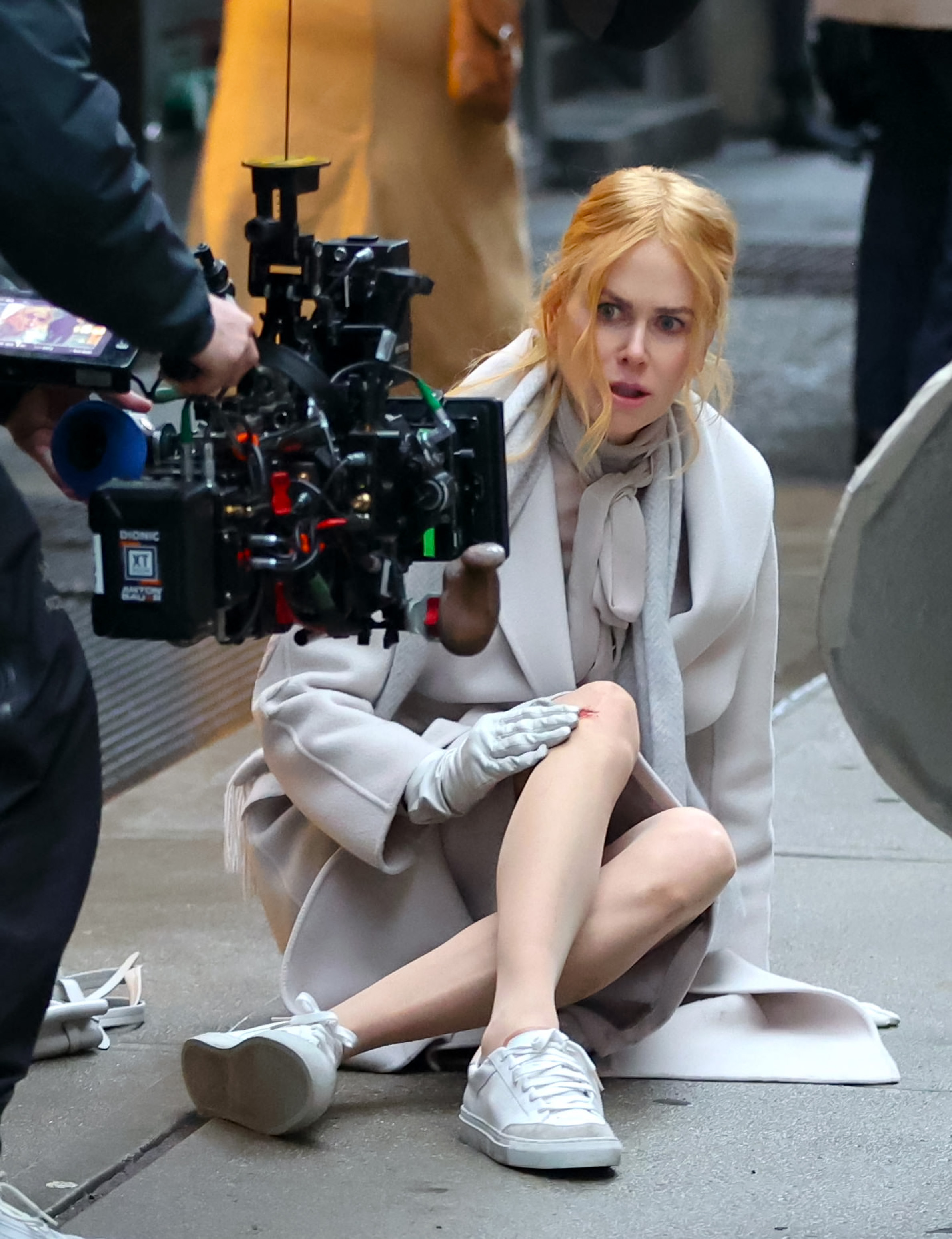 Nicole Kidman t the movie set of 'Babygirl' in Downtown, Manhattan on February 28, 2024 | Source: Getty Images