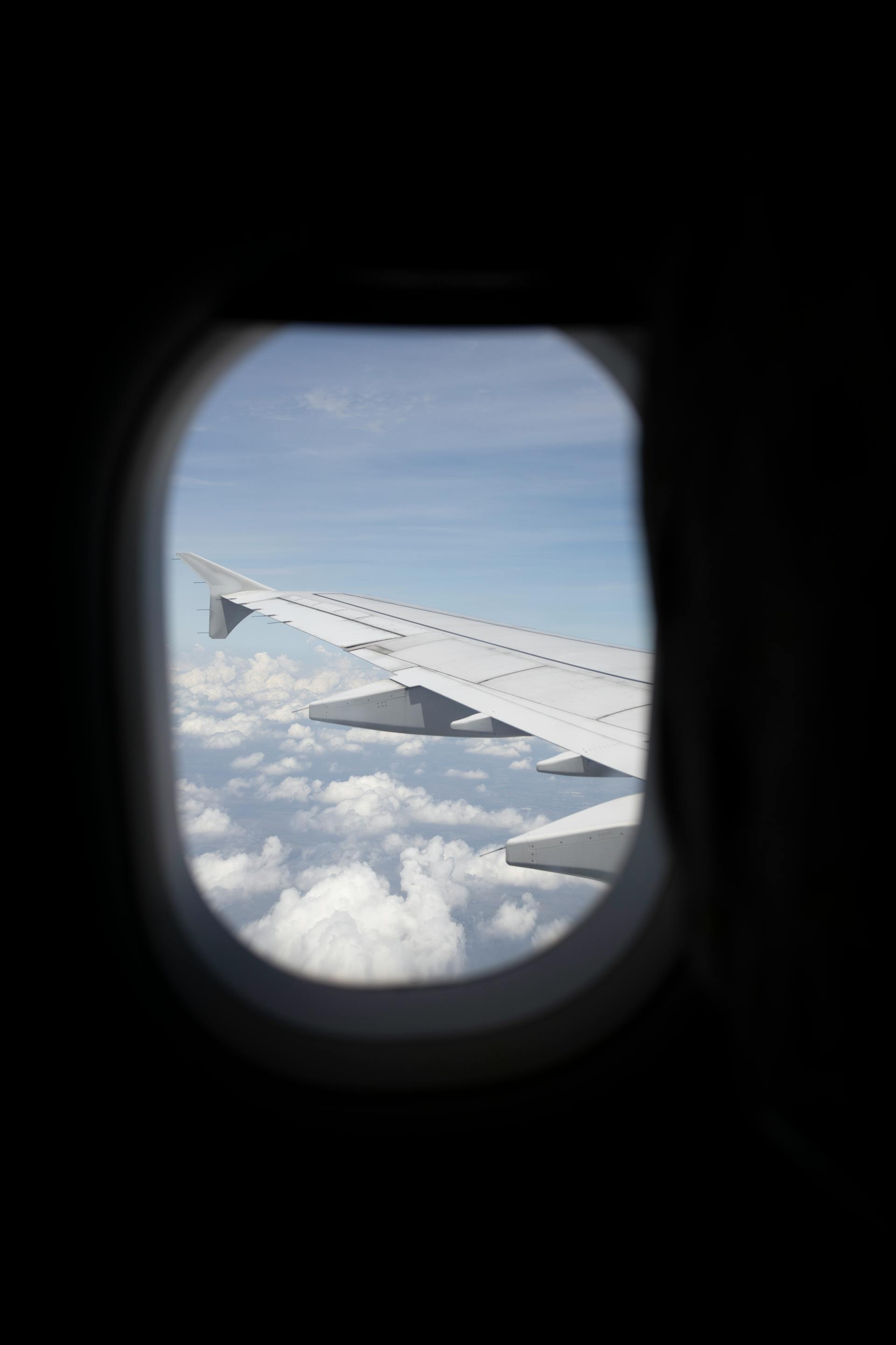 The view from an airplane window | Source: Pexels