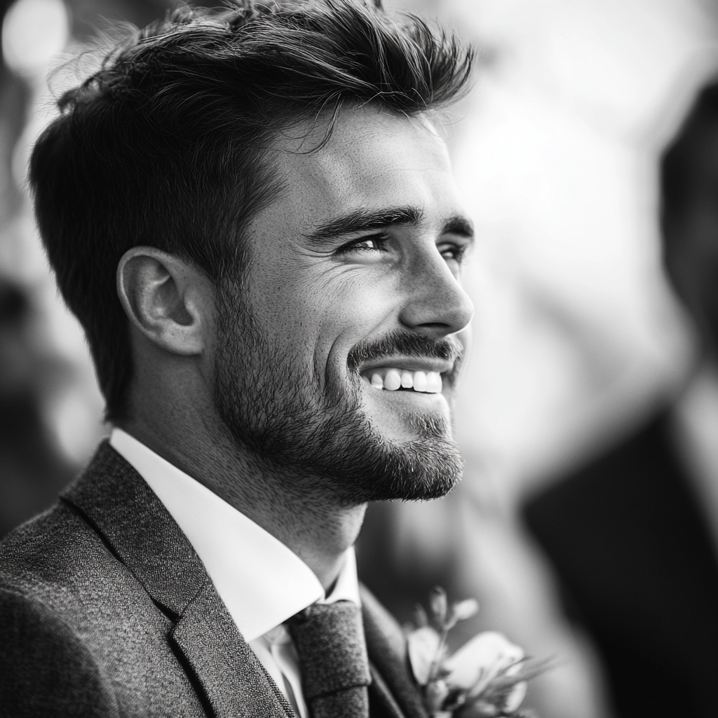 A nervous groom at a wedding | Source: Midjourney