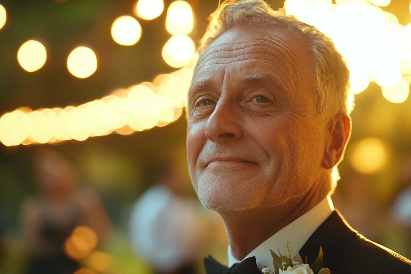 A man at his son's wedding | Source: Midjourney