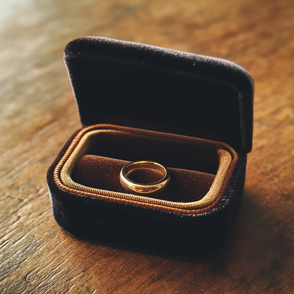 A ring in a box | Source: Midjourney