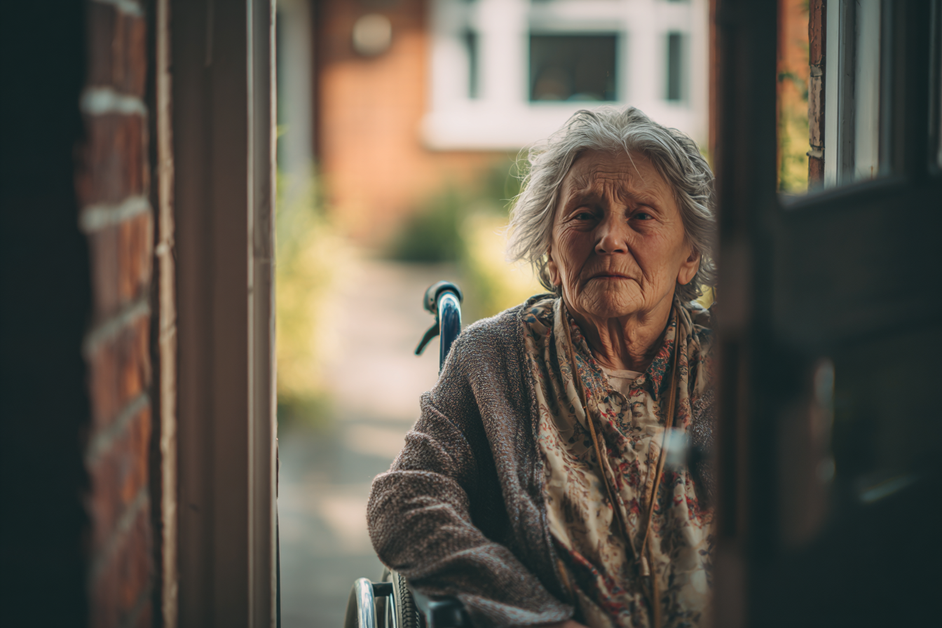 An older woman in a wheelchair | Source: Midjourney