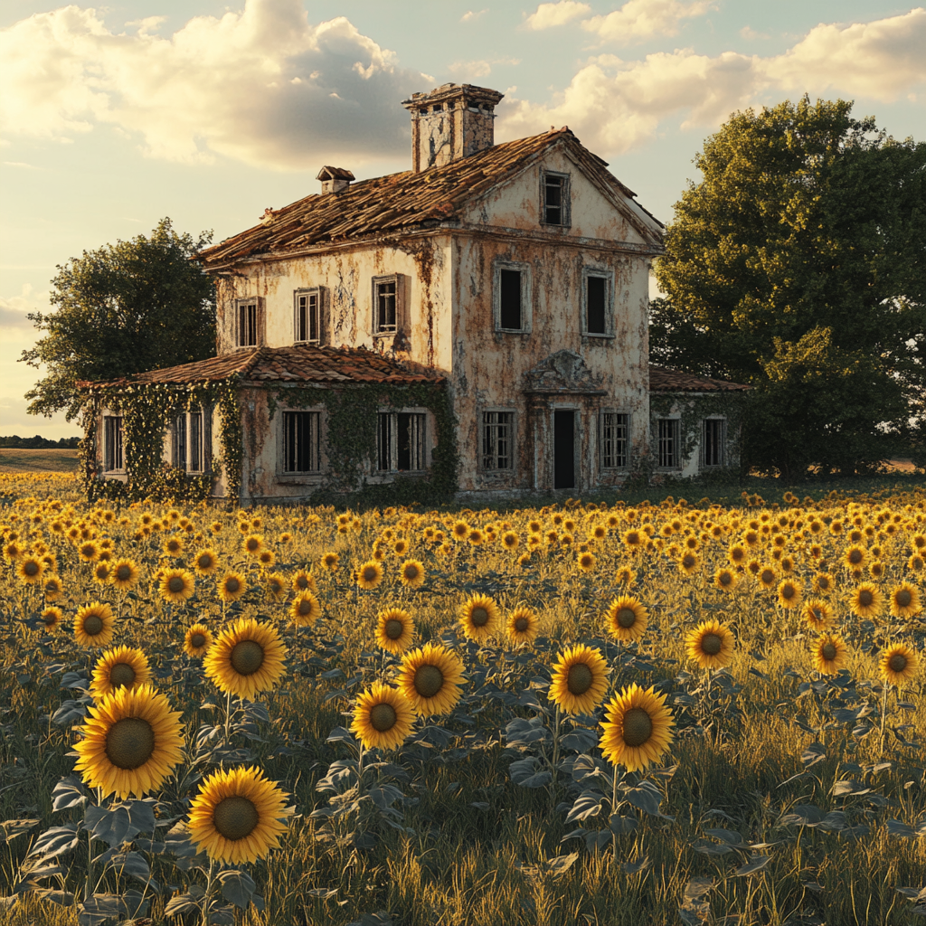 Un bâtiment abandonné | Source : Midjourney