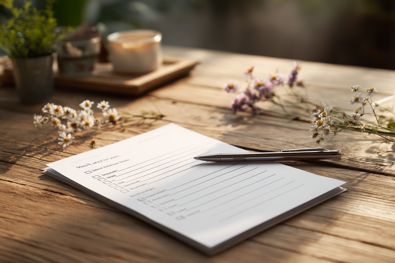 A checklist | Source: Midjourney