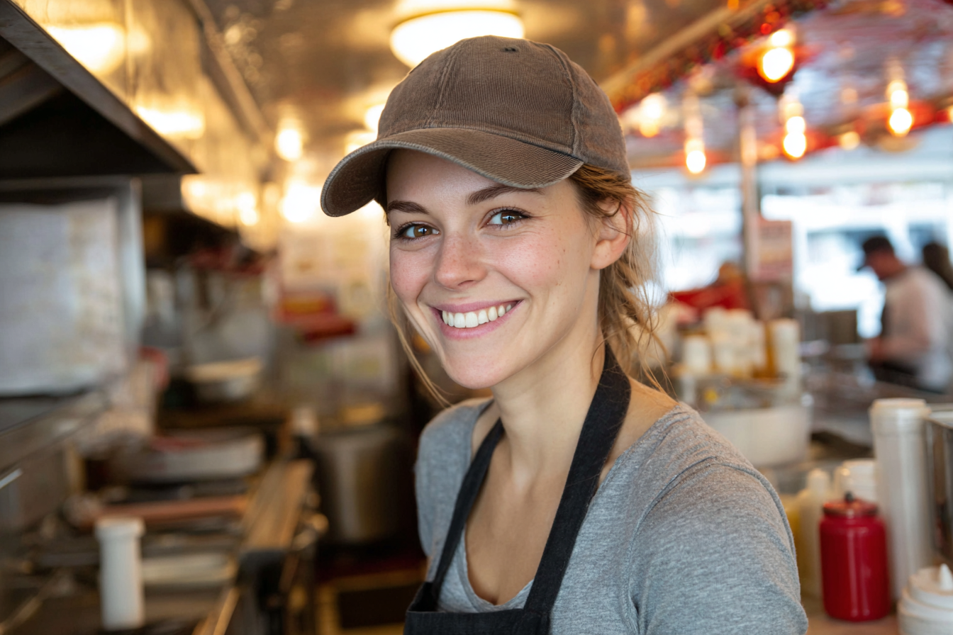 Kobieta pracująca w lokalnej restauracji | Źródło: Midjourney