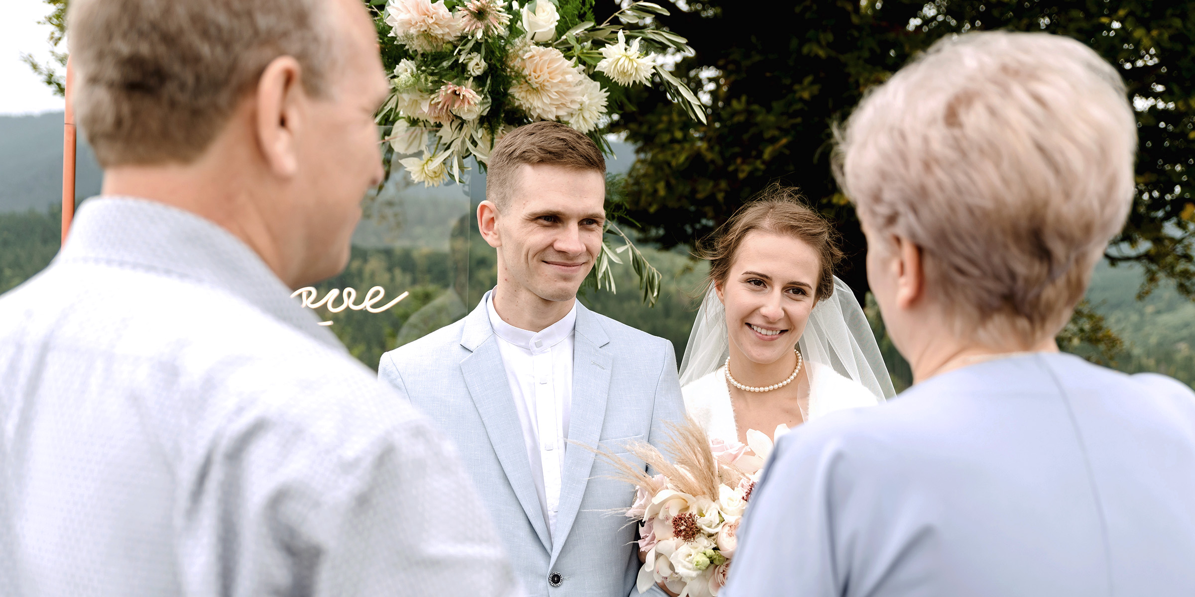 A bridal couple at a wedding | Source: Shutterstock
