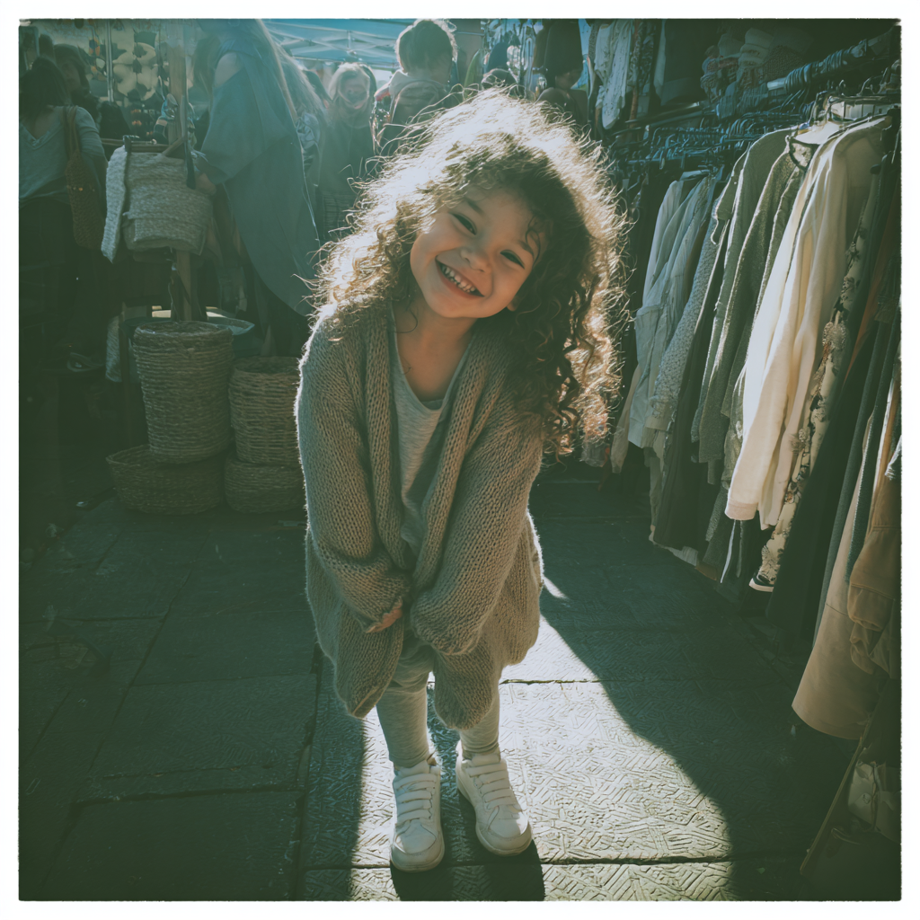 A happy little girl | Source: Midjourney
