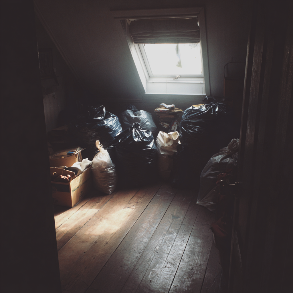 The interior of an attic | Source: Midjourney
