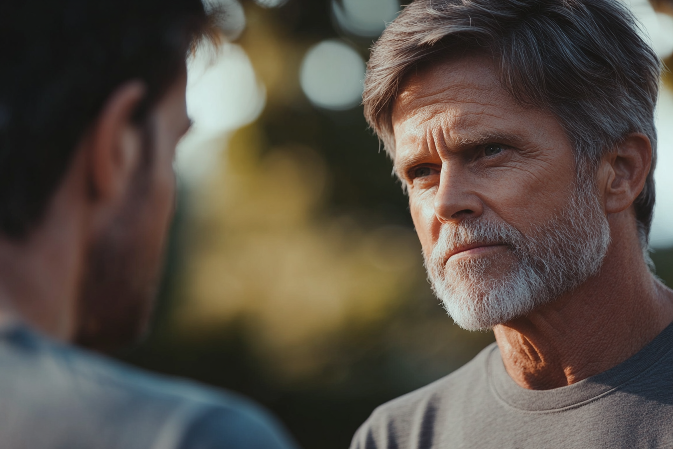 A man talking to his grandsons | Source: Midjourney