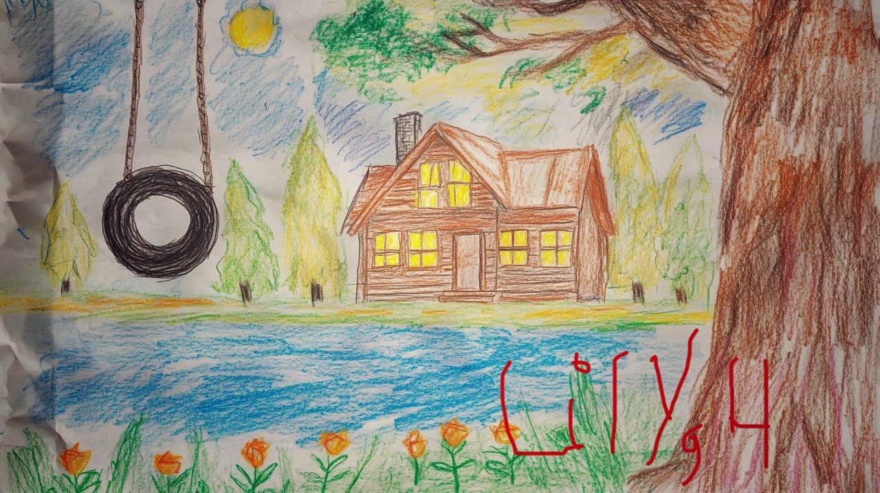 Child's drawing | Source: Midjourney