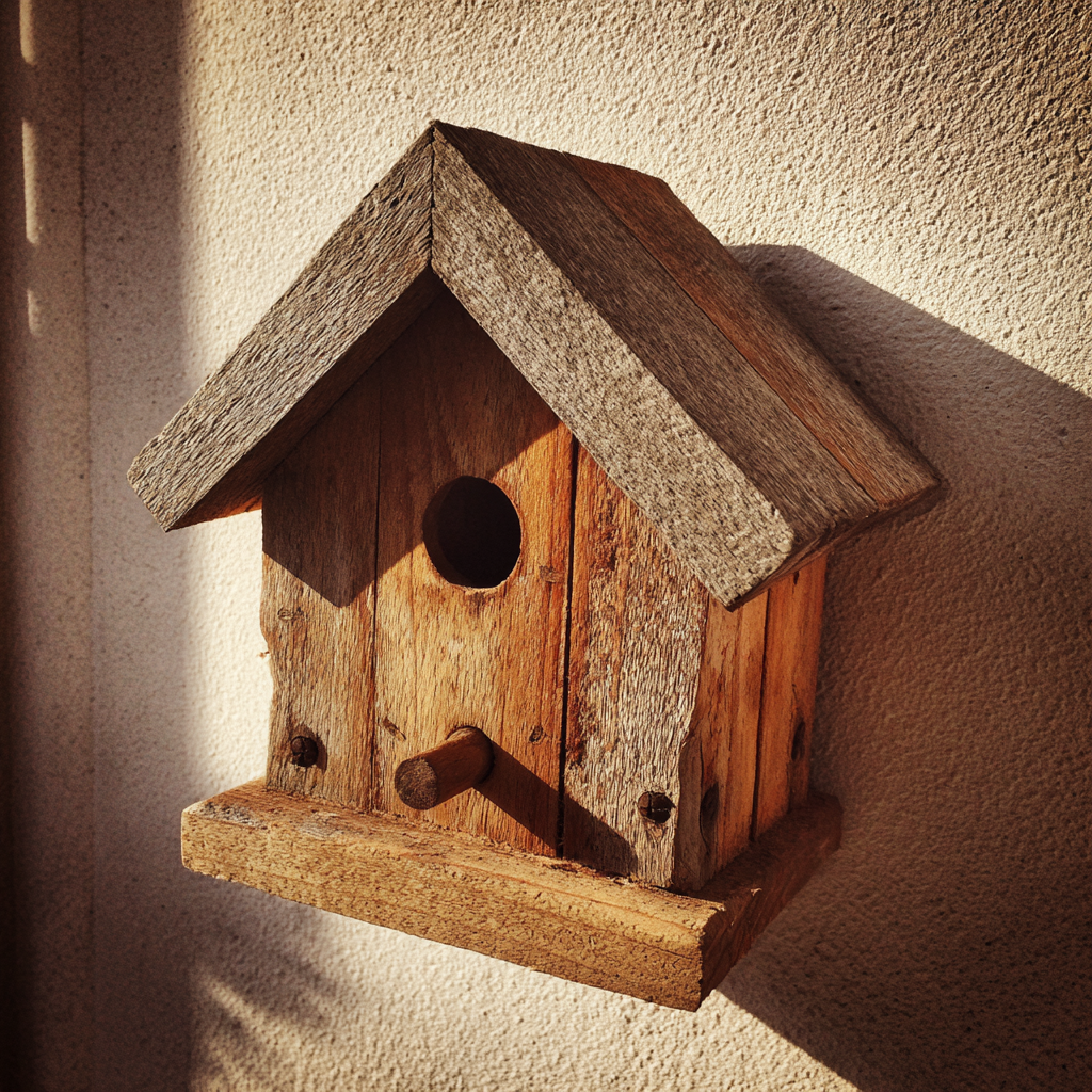 A homemade birdhouse | Source: Midjourney